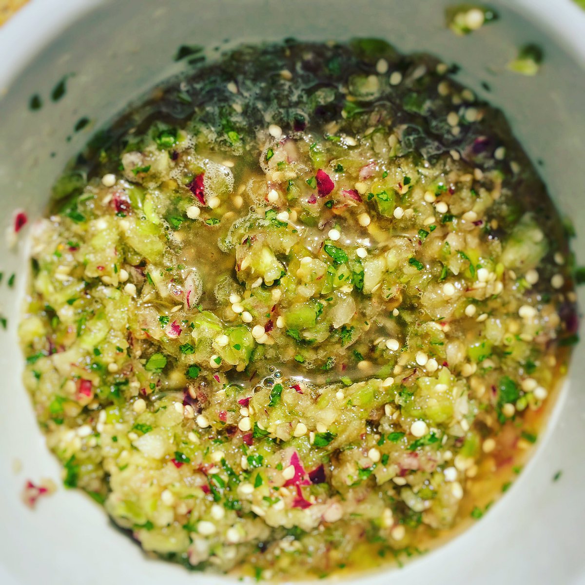 TRFoodie's tweet photo. #Mexican #salsa verde made from tomatillos #foodie #vegetarian #vegan #freshfood #homemade #foodbloggers #foodblog https://t.co/YQaPCAquNd
