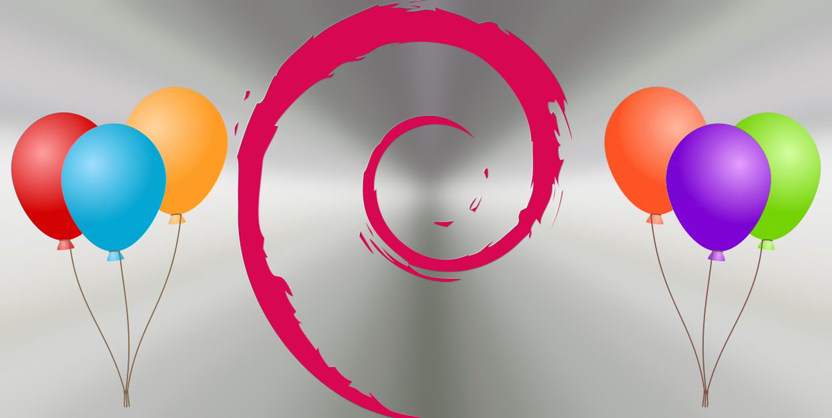 martinkrafft's tweet photo. Happy 23rd birthday, @debian! (graphic by @RyanHoots) https://t.co/8R2MFqslqT