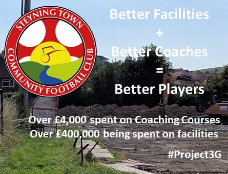 DanielFullerS's tweet photo. What developments @SteyningTown as we put our beliefs into practice and invest in state of the art 3G #Project3G https://t.co/yjBENaDcBl