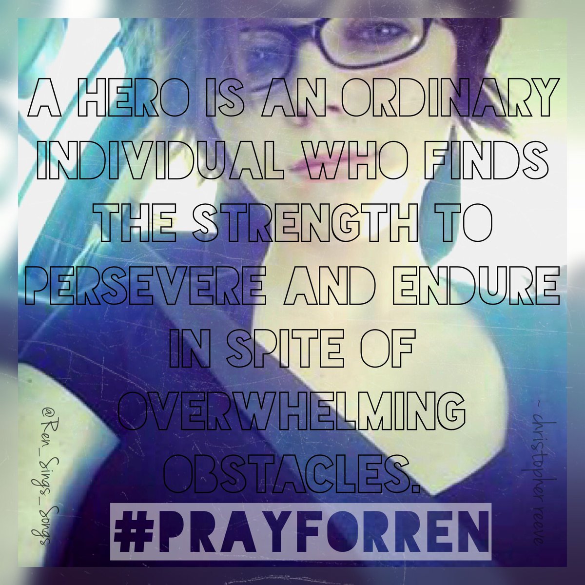 flyawayhercules's tweet photo. #PrayForRen Ren, I don't care about anyone else, because you're my hero. I look up to you and I always will. ❤️❤️❤️ https://t.co/w1xrmDgHvV