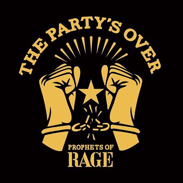 tmorello's tweet image. BREAKING! @prophetsofrage "THE PARTY'S OVER" EP AVAILABLE AUG. 26! Produced by Brendan O'brien. Preorder this Fri
