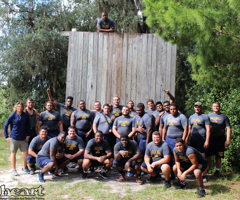 drewengels's tweet photo. Great effort from the @WarnerU big guys as they all made it over the wall today at  @HEARTvillage80. #WarnerOL https://t.co/4H96bL9YDY