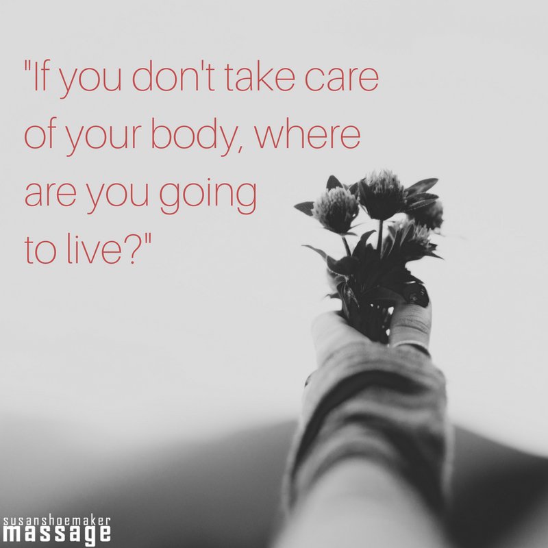 susansmassage's tweet photo. Your body is your home, so please take care of it. #ScheduleAMassage https://t.co/wV7gJ6LmHP https://t.co/XqFduTMDnF