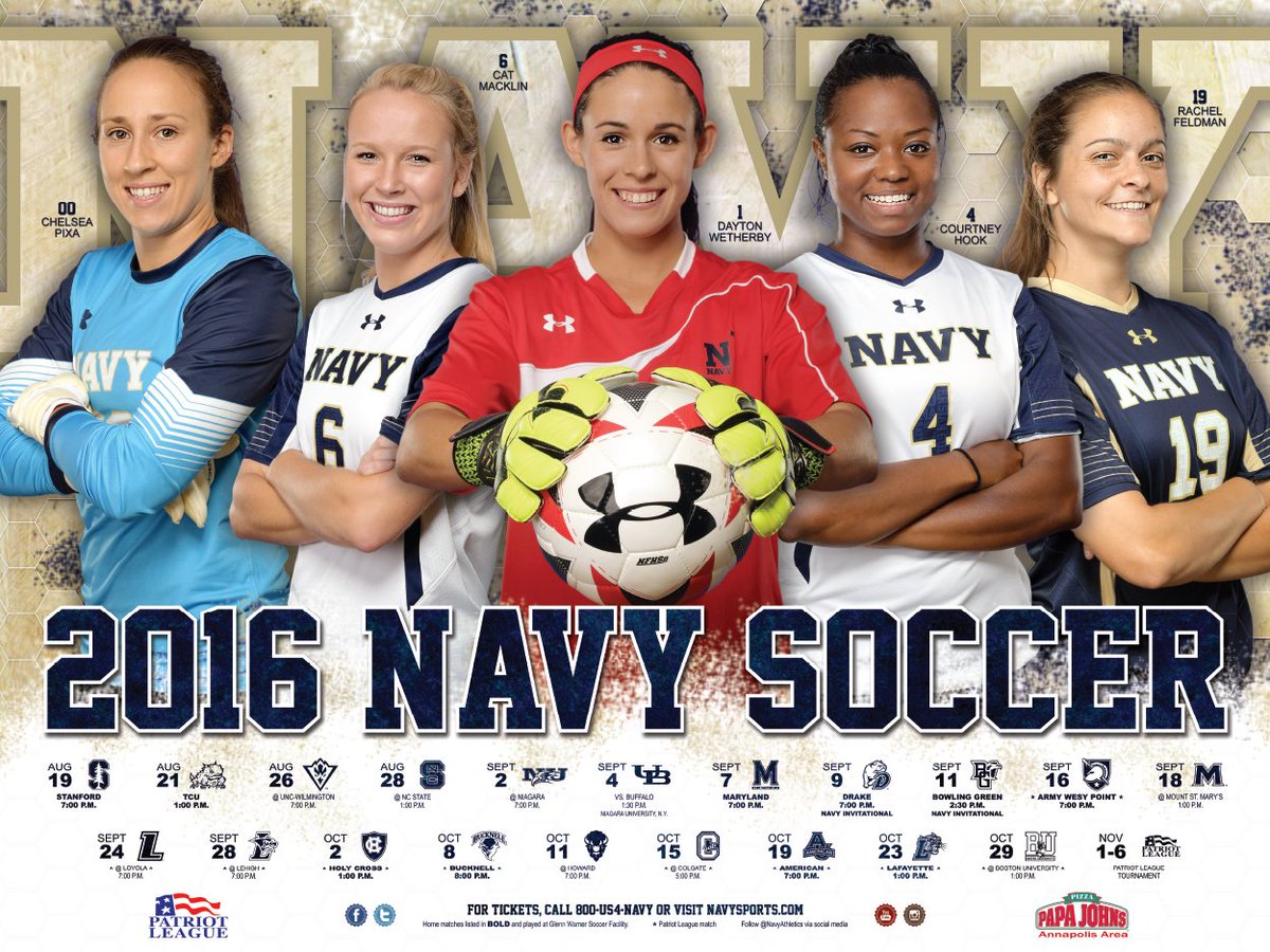 NavyWSoccer's tweet photo. Only three days left until we host #5 Stanford in our 2016 season opener! @PosterSwag @NavyAthletics https://t.co/zbxgH3oY8P