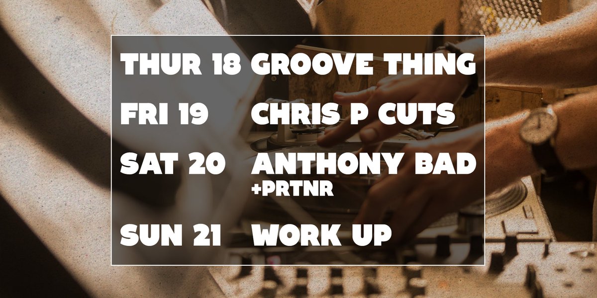 Big_ChillBar's tweet image. From #Soul to #House, this week we've got it all! @45Central, @chrisPcuts @prtnrmusic @WorkUpLondon @anthonybad