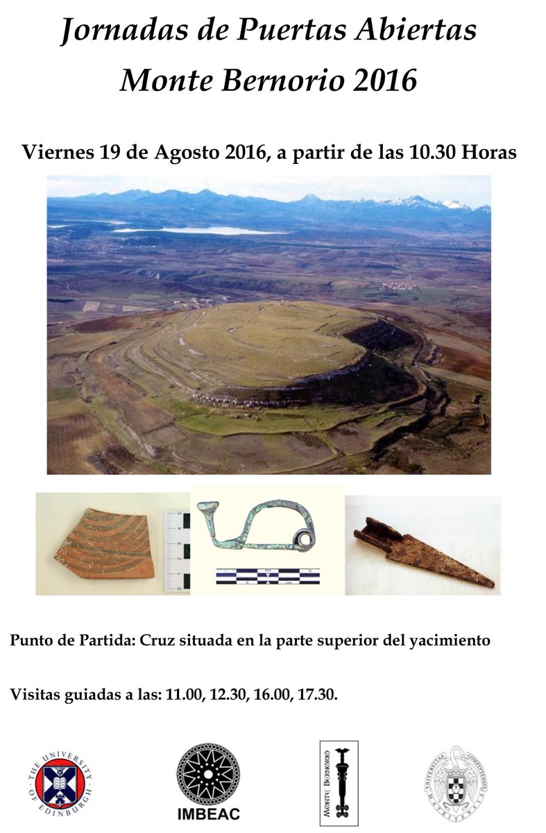 MonteBernorio's tweet photo. ¡Volvemos! No os perdáis los eventos que hemos preparado para esta semana: #MonteBernorio2016 #arqueología https://t.co/1aDIKlezfj