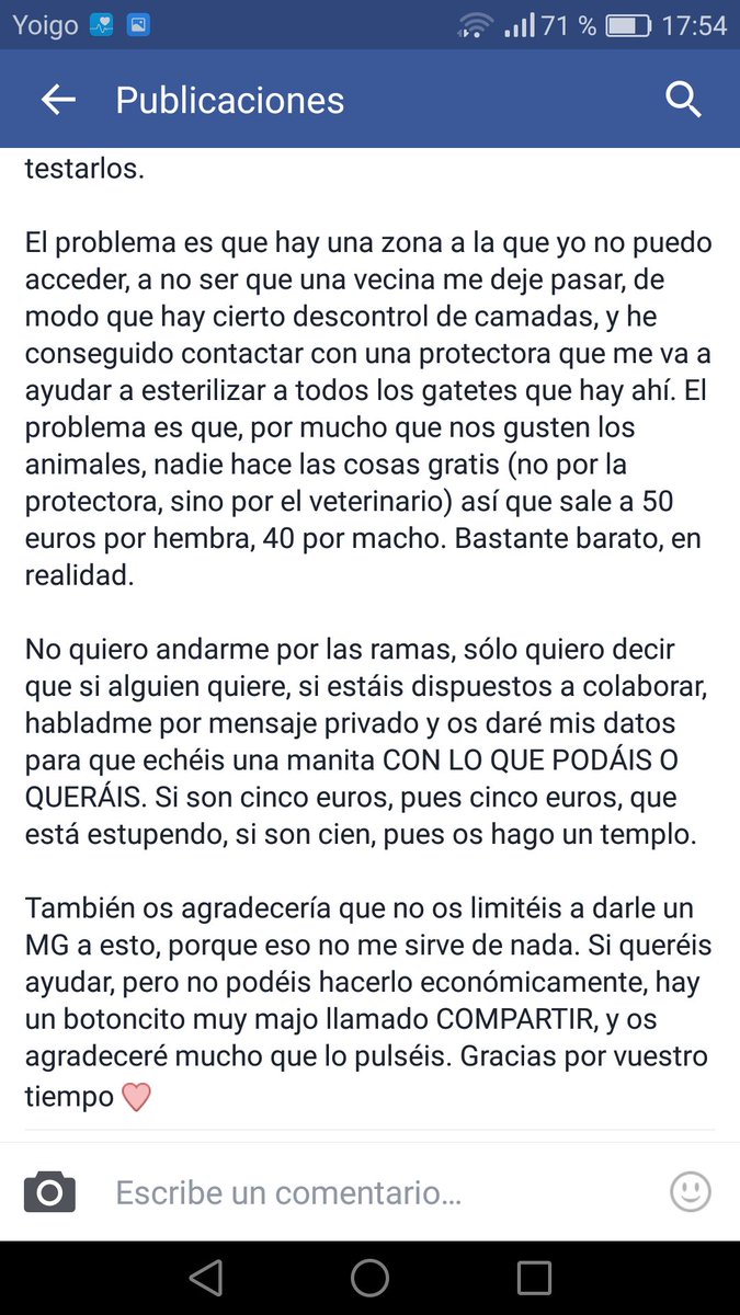Kysucuac's tweet photo. Os lo pongo por aquí por si alguno quiere colaborar. RT pls. https://t.co/IurqS07eVL