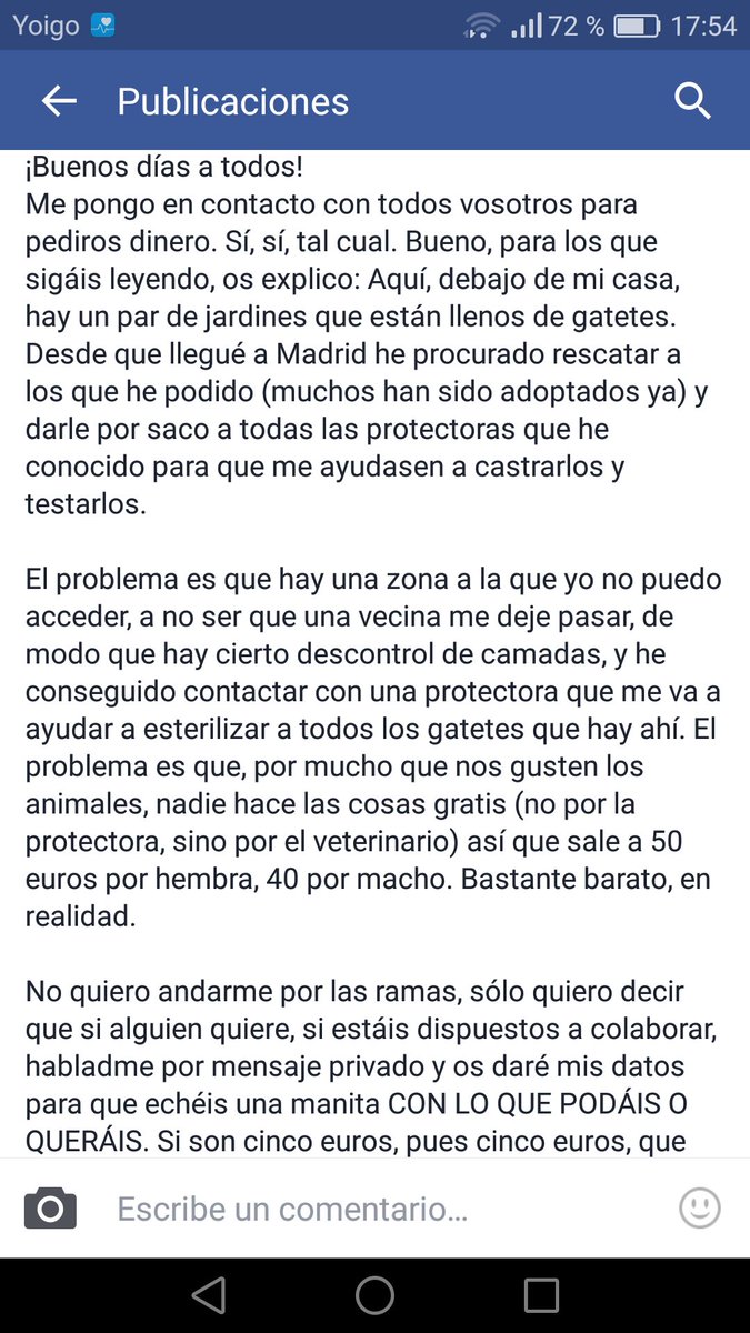 Kysucuac's tweet photo. Os lo pongo por aquí por si alguno quiere colaborar. RT pls. https://t.co/IurqS07eVL