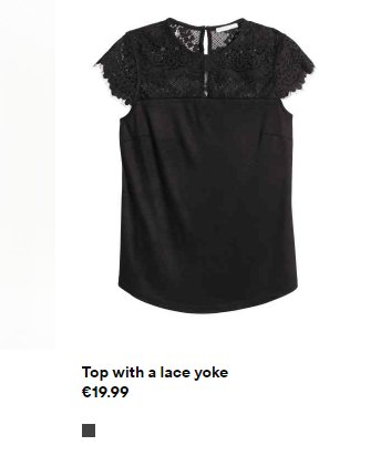 H&amp;M clothing descriptions, written as they should be. #isearchedlaceyoke #andigotalaceyoke <a href="/hm/">H&M</a>