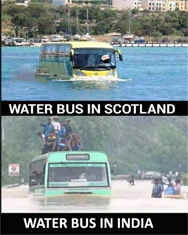 Water Bus in Scotland vs India #waterbus