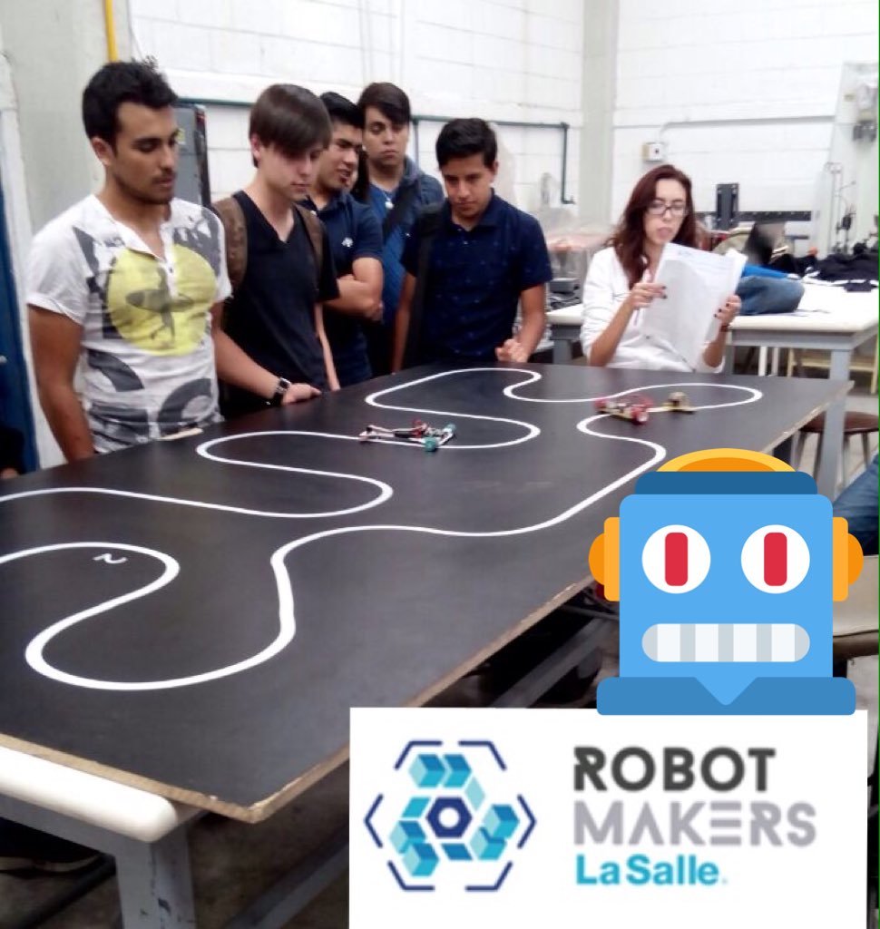 RobotMakersMX's tweet photo. Ayer en la demo de nuestros 🤖#siguelíneas #robotmakersmx en Talleres de @LaSalle_MX https://t.co/u7HgE8c74x