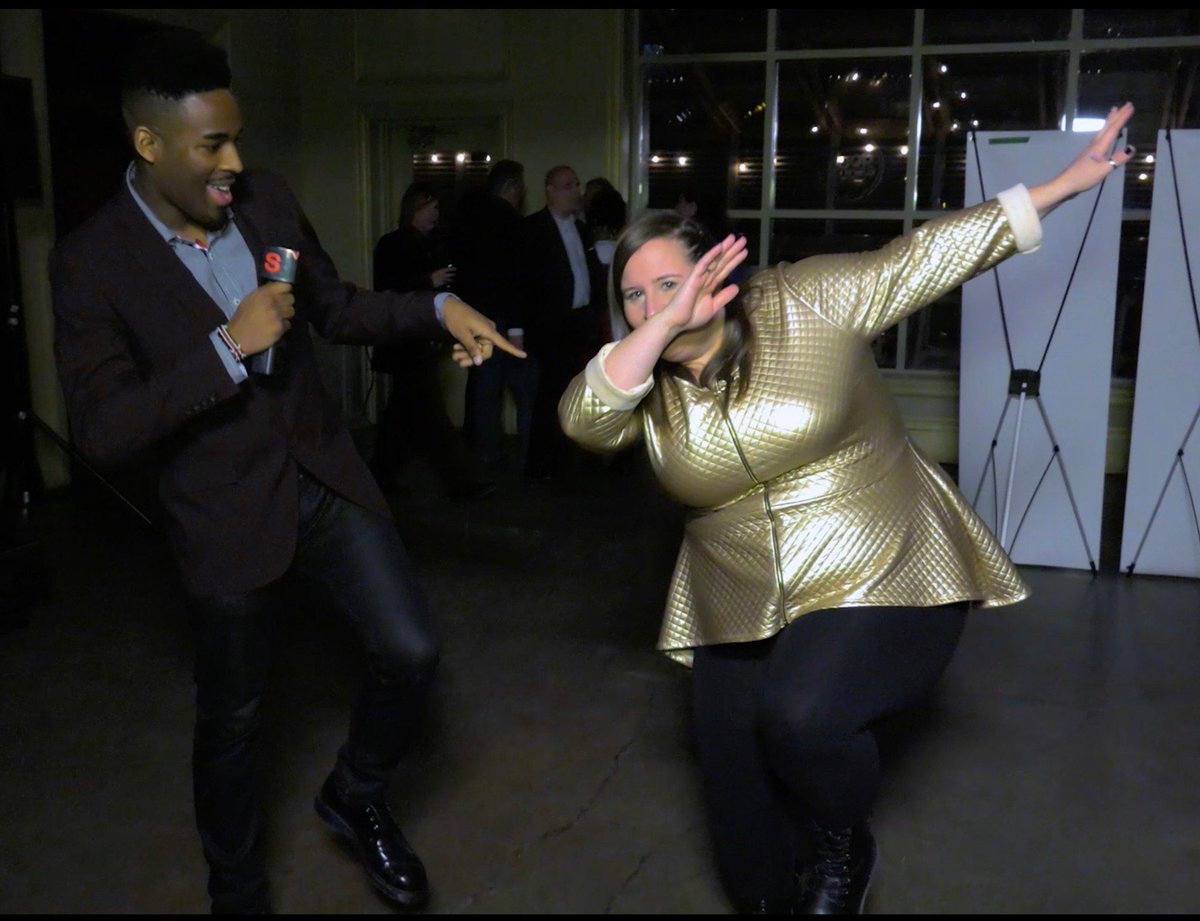 TheCdnAcademy's tweet photo. Watch some of our #CdnScreen16 attendees #dab in #ThatsWhatSheenaSaid! https://t.co/C8479s1vCj https://t.co/TO54W8CJX6