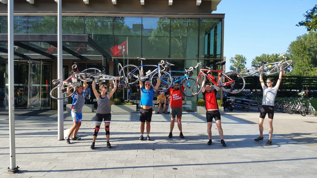 SteaminBilly1's tweet photo. Day 2 &amp; 110km complete! Well done @billyallingham @CRAIG_SBilly &amp; the rest of the team! #billybikeride #Amsterdam https://t.co/LQ0szANi2p