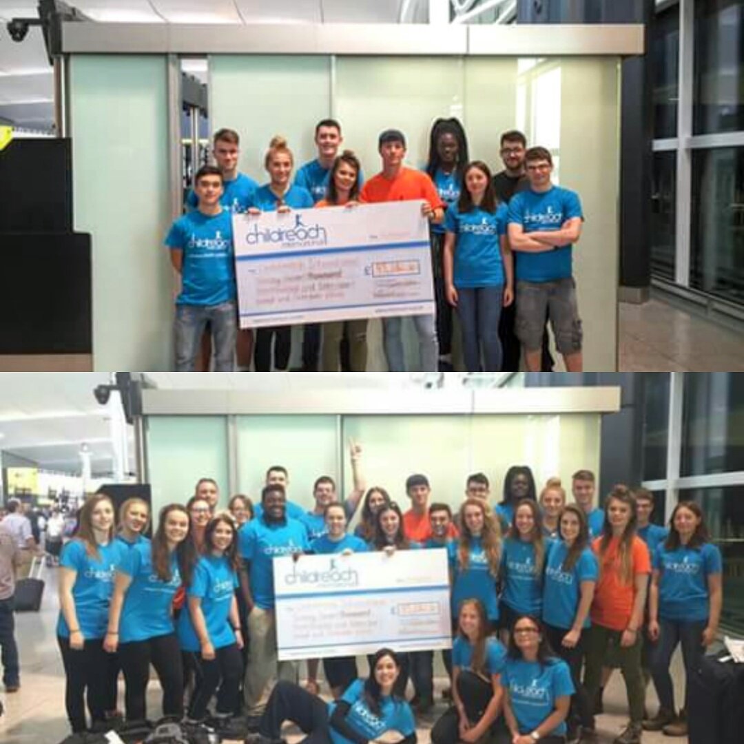 ALD1971's tweet photo. £95,382 later and after fundraising for Childreach International these guys and girls are off to Tanzania. https://t.co/qcXNDGr6Pt