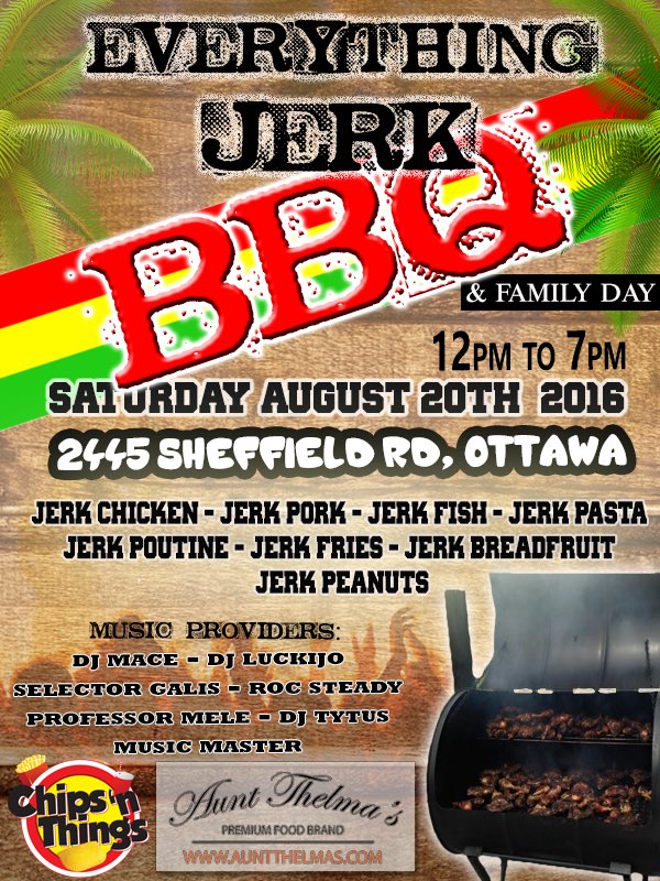 In the #Ottawa region this weekend? You have to pass by the EVERYTHING JERK #BBQ <a href="/GustoHQ/">Gusto</a> <a href="/EventsOttawa/">Events Ottawa</a> <a href="/ottawamag/">Ottawa Magazine</a>