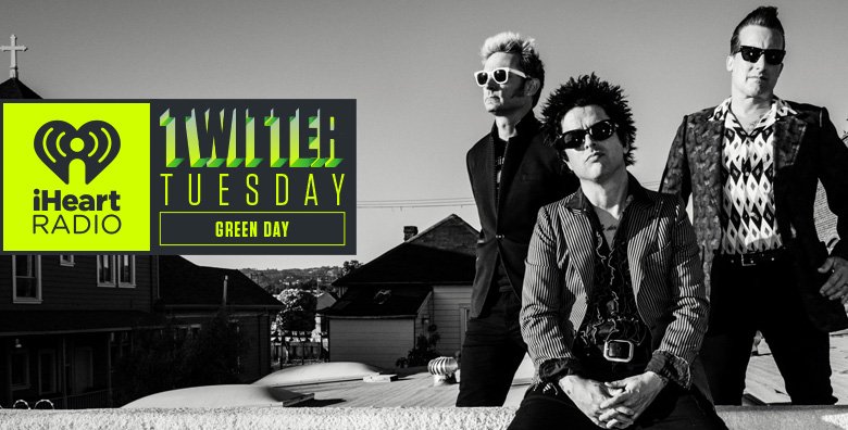 .<a href="/GreenDay/">Green Day</a> is taking over our Twitter account at 3pm ET! Send them your questions using #iHeartGreenDay