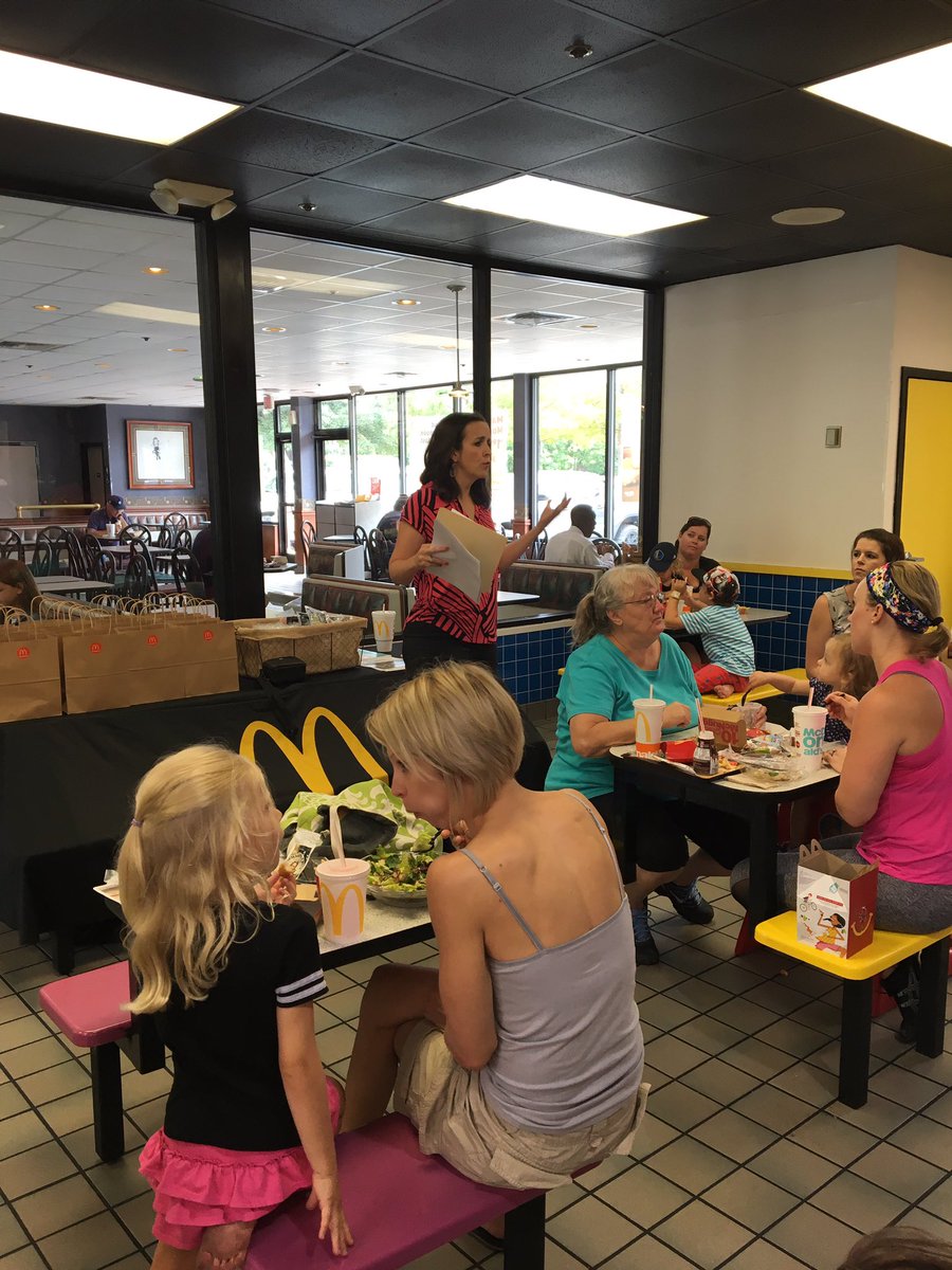 MetroplexBaby's tweet photo. North Texas Moms learned today about healthy improvements in @McD_NorthTexas menu. We are excited about the changes! https://t.co/Kw6SuiVbw6