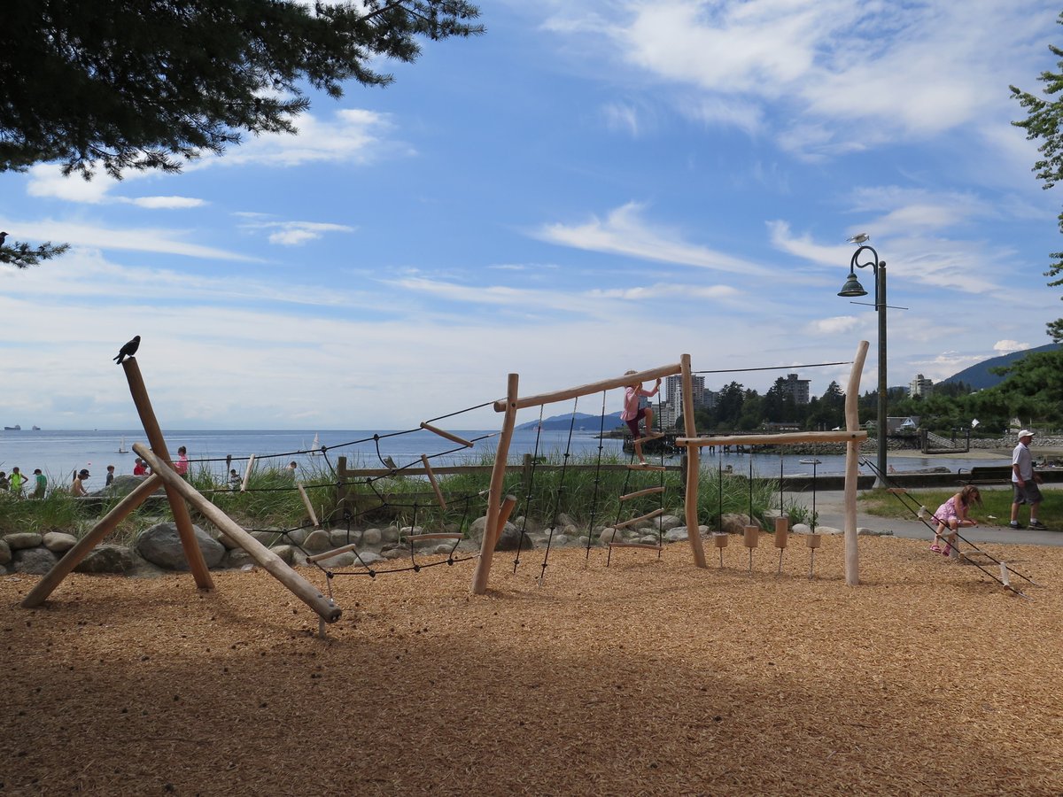 Nothing says summertime like natural play; check out Ambleside Park’s new Robinia playground in West Vancouver!