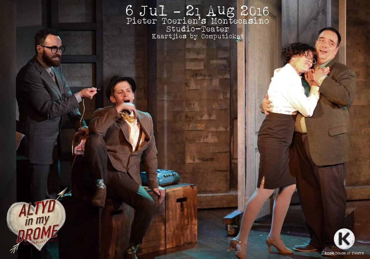 Laaste week van #AltydInMyDrome. Kry gerus jou kaartjies by <a href="/Computicket/">Computicket</a> en kom kyk dié produksie.