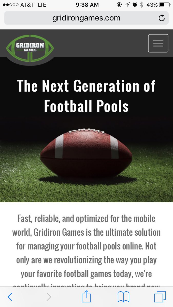 GGFootballPools's tweet image. Check out our site-wide redesign at the new gridirongames.com!  Now completely optimized for mobile devices.
