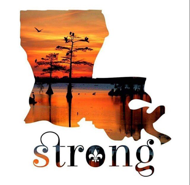 We may be in a devastating situation, but Louisiana will stay strong and poised. #LouisianaStrong