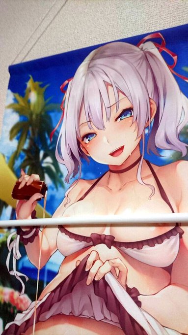 大原画展のタペストリー届いたー!きれいな印刷で思わずニッコリです。 