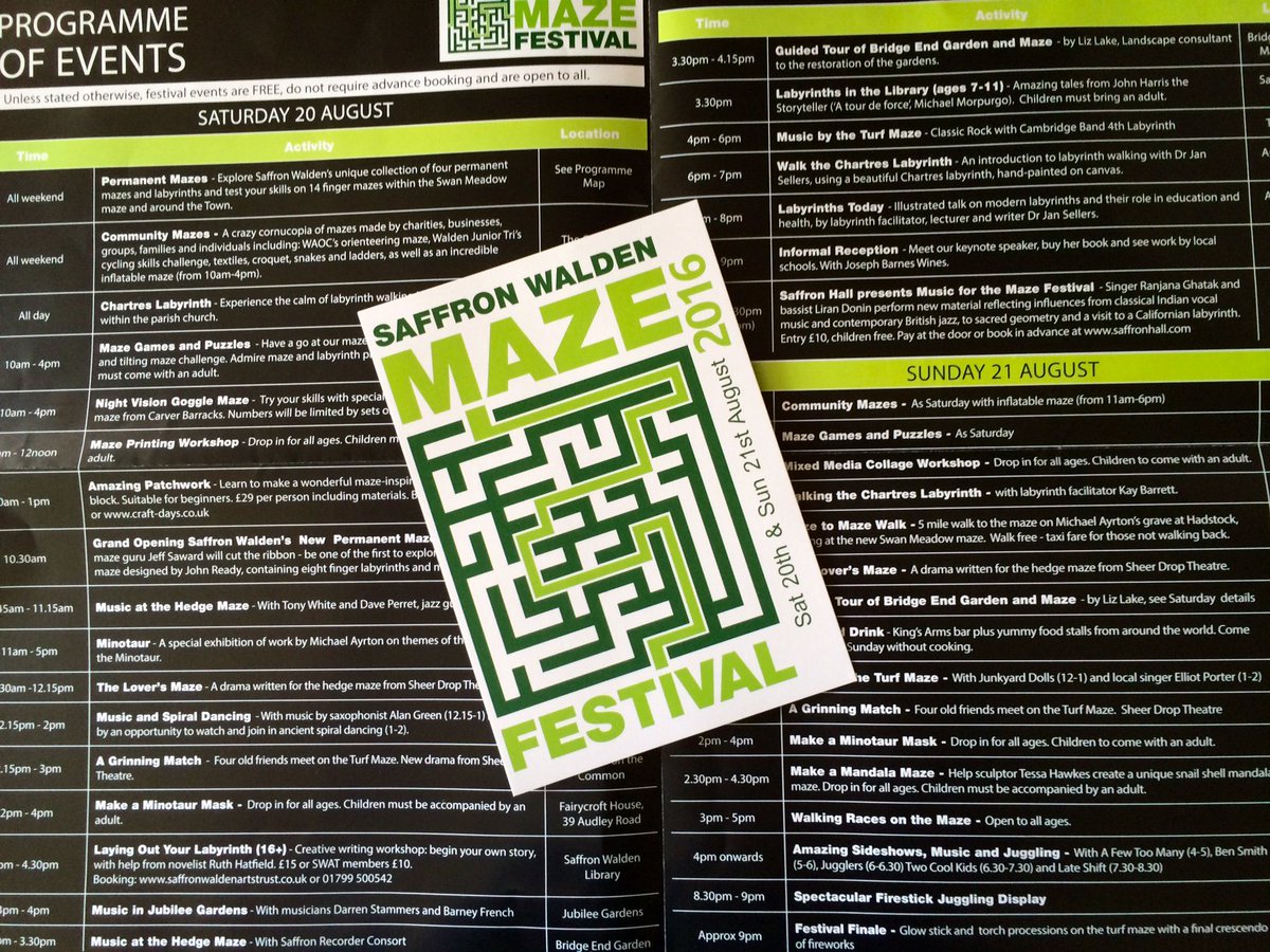 Lots to look forward to at this year's SW Maze Festival incl <a href="/Ranjanaghatak/">Ranjana Ghatak</a> &amp; @LiranDonin @ St Mary's Church 20 Aug