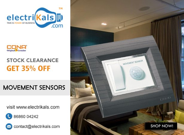 Electrikals's tweet image. Buy #Cona #MovementSensor - Status Modular Series Online @ electrikals.com
goo.gl/ktjjYh