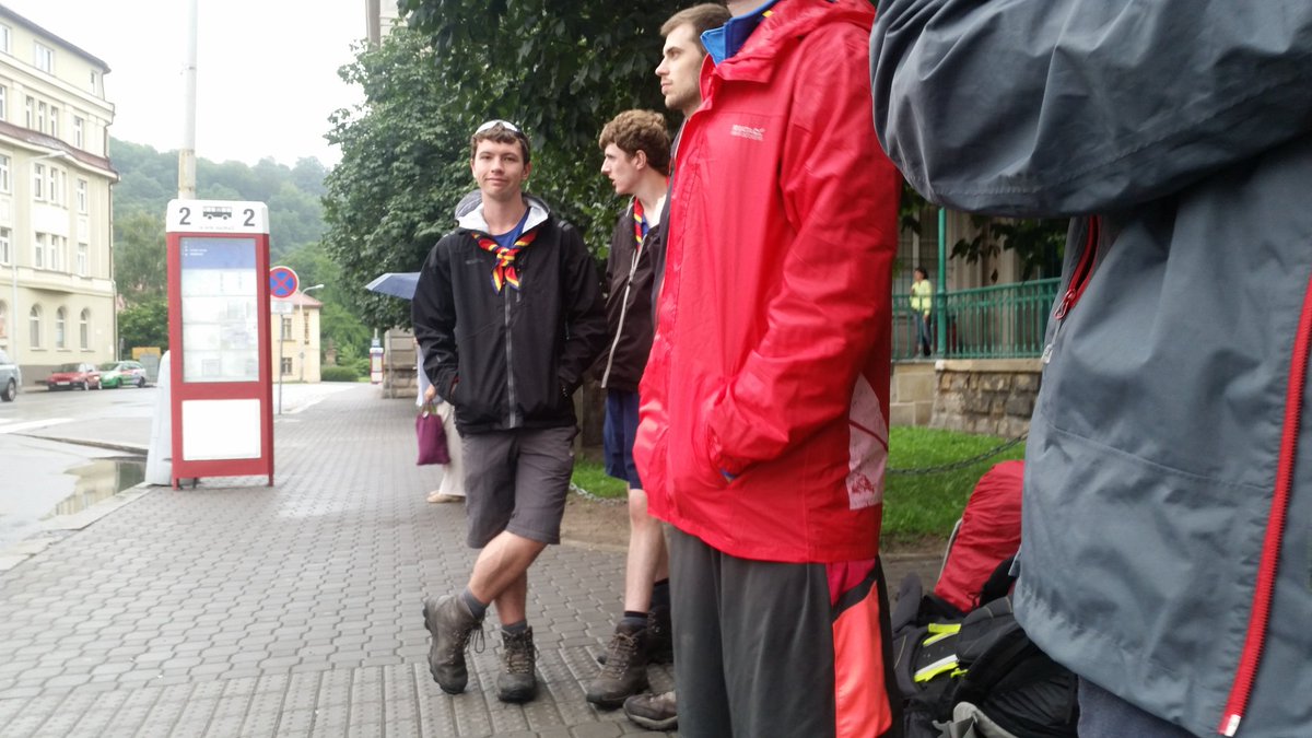 scouting_dan's tweet image. We had a great time in Decin! Catching a bus &amp;amp; a ferry before our 10km walk across Czech Switzerland to camp #nseb16