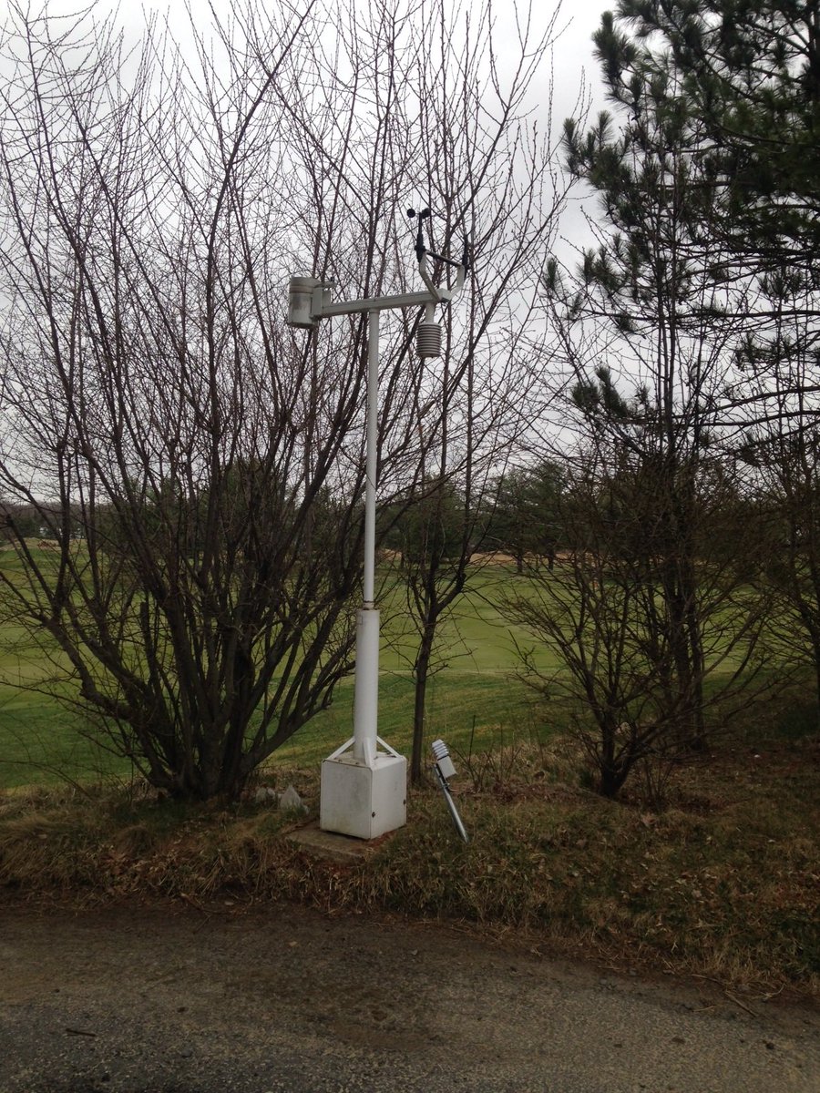 Time to move the weather station to get some better data - should be 10x the height away from any nearby obstruction