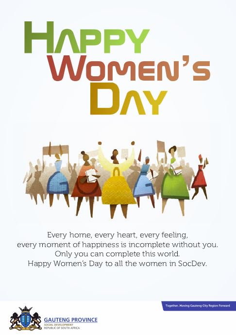 Happy #WomensDay  to all women  in Gauteng and Social Development <a href="/NandiMayathulaK/">Nandi Mayathula</a> <a href="/shocks9691727/">Shoki.tshabalala</a> <a href="/HartmannAmanda/">Amanda</a>