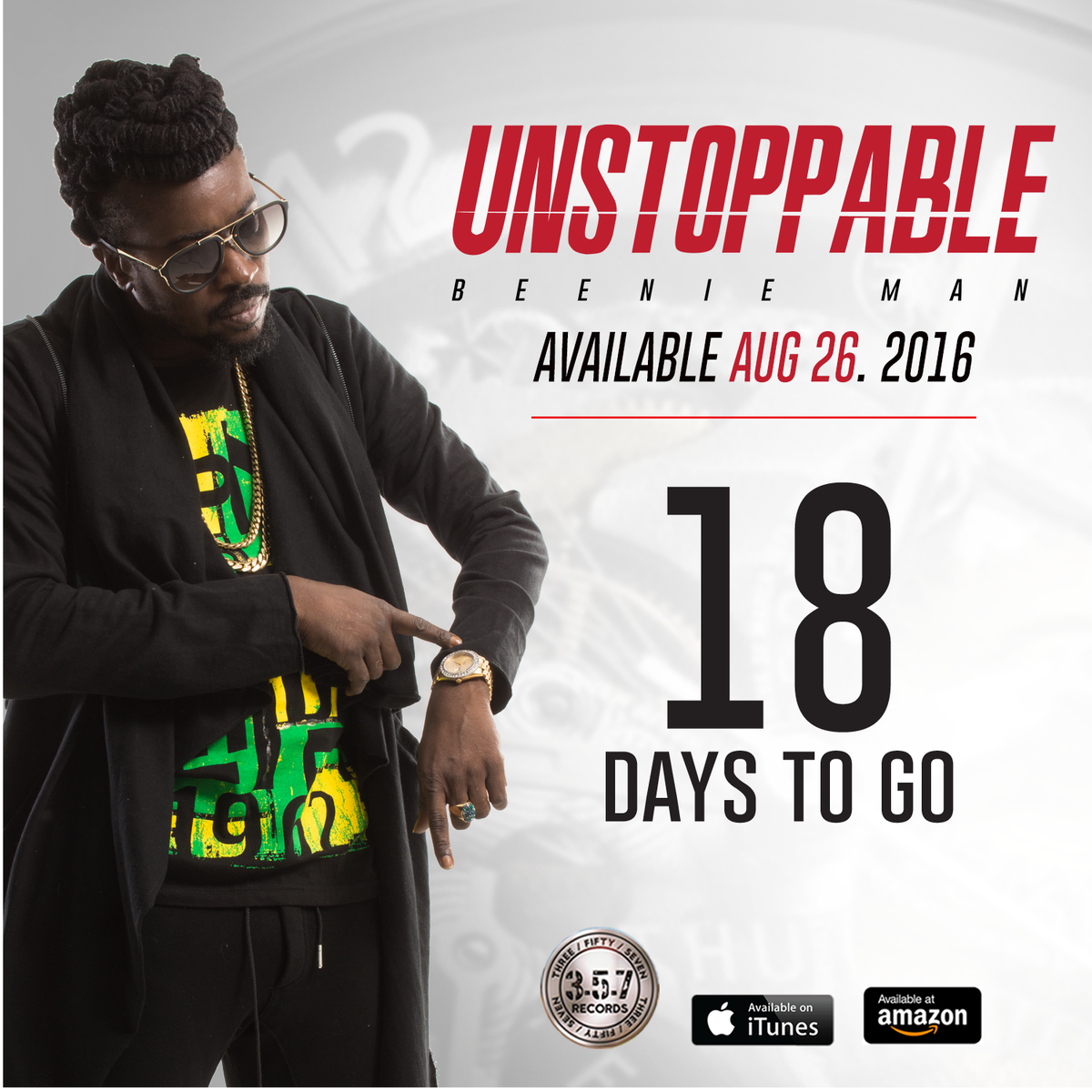 KingBeenieMan's tweet photo. My long awaited album will drop August 26, 2016. 
#Yardie #Dancehall #Unstoppable #357records https://t.co/Pdpjf9tYU8