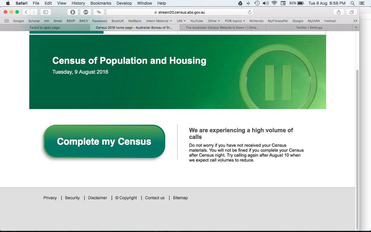 kez_phargen's tweet image. #CensusUpdate #WeAreTooBusy #TryAgain_In_15min All i've done with #Census2016 is take screen shots and laugh.
