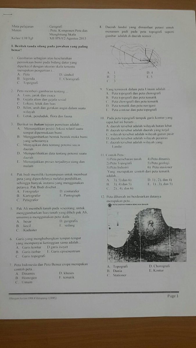 Peta Indonesia Pengertian Peta Bidang Tanah