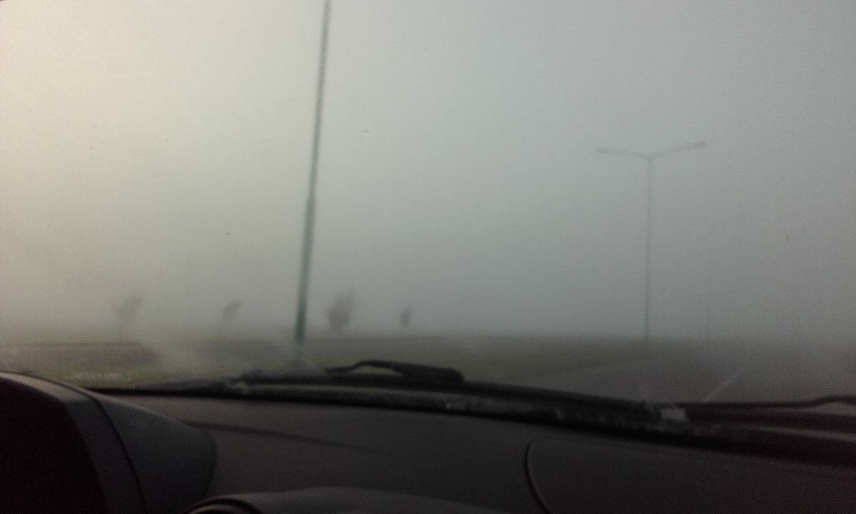 Veronica_VFN's tweet photo. Explicame como llego al laburo así: 
#LaPlata #Niebla @luisnovaresio @radiolared https://t.co/hjpaydYF8x