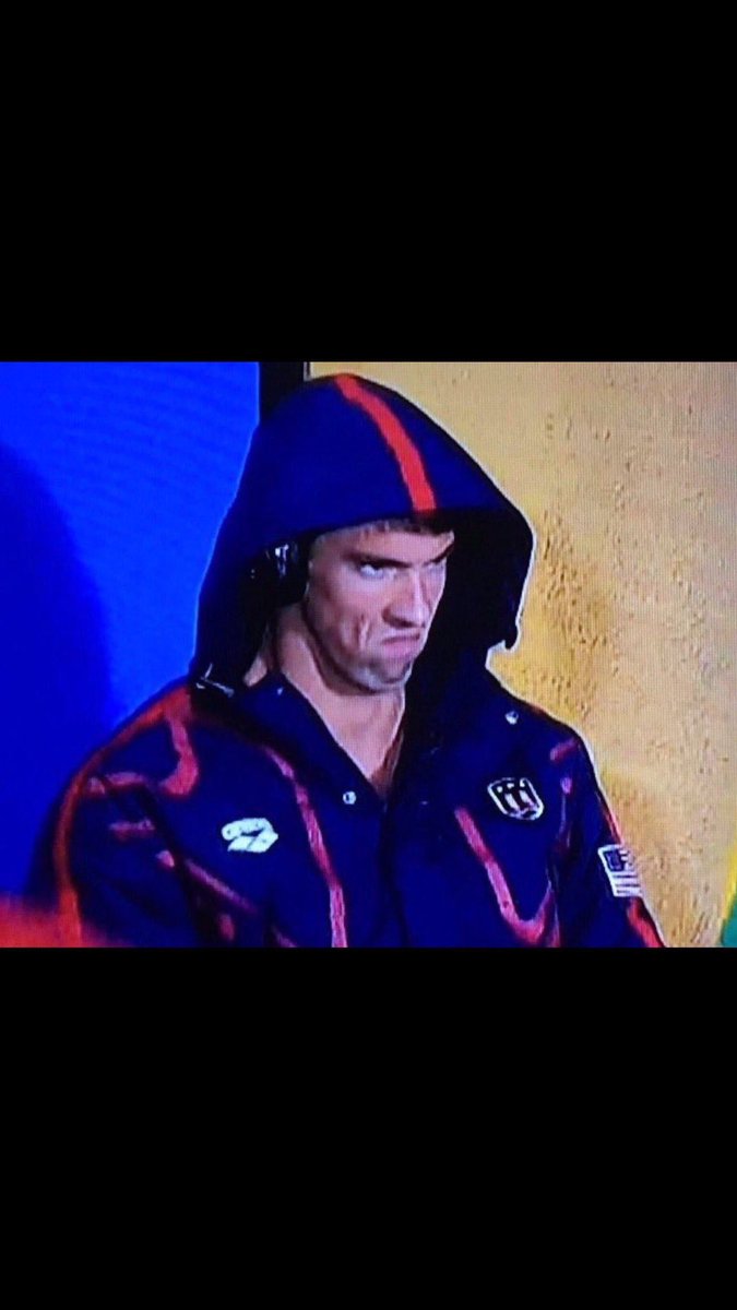 When you hold the door for someone and they don't say "thank you"... #PhelpsFace