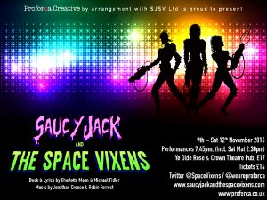 DramaGroups's tweet photo. Proforca Creative @weareproforca "Saucy Jack &amp; The Space Vixens" see https://t.co/XH5G8Ihl7H #Shows #Nov2016 #AmDram https://t.co/KdgQIGT6Mf