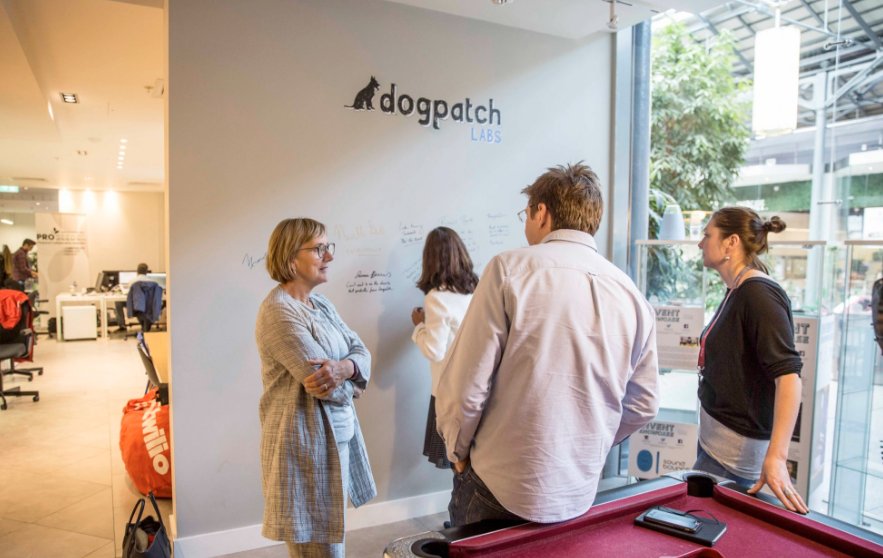 chqdublin's tweet photo. Looking for a co-working space for your tech startup in the Dublin Dockland? Check @dogpatchlabs in #CHQbuilding https://t.co/5ajGKUJT4Y