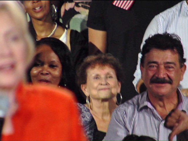 mitchellvii's tweet photo. If Hillary has your back, look who has hers (hint, that's the father of Omar Mateen, Orlando Terrorist.) https://t.co/33vROSPnpk