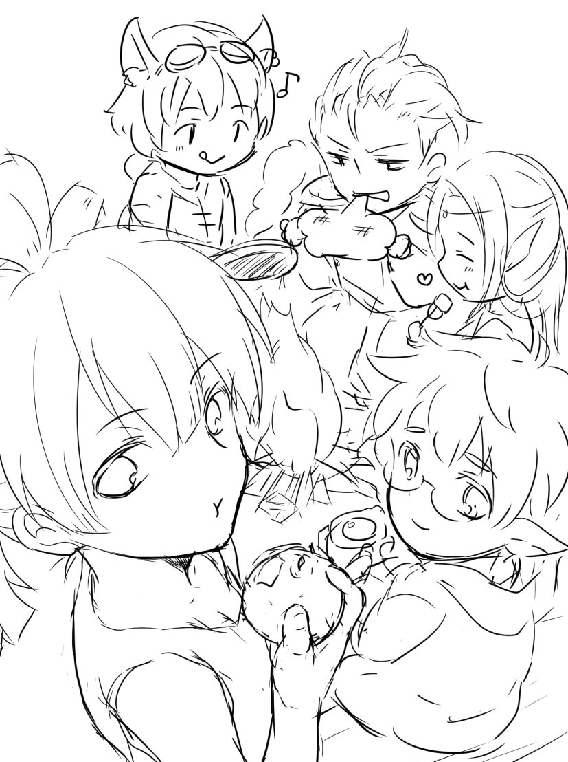 自分のギルドメンバーがわいわいしてる所を想像するのも楽しい 