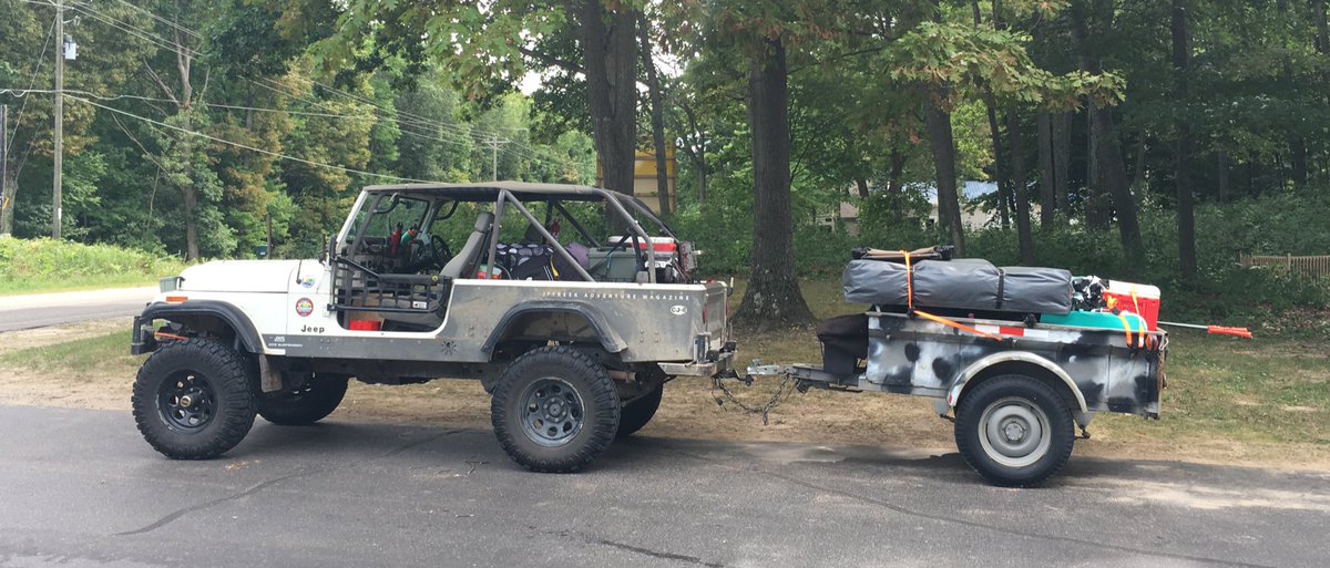 JPFreek's tweet image. Our #Jeep setup coming back from our recent sand dune trip #CJ8 #getoutthere 😎