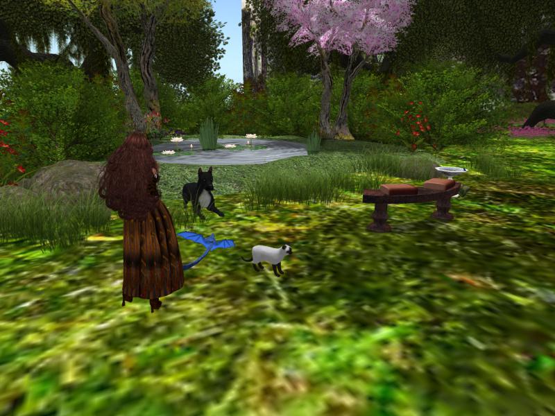 dianacacy's tweet image. Setting up new spot at home in #inworldz to hang out with friends..