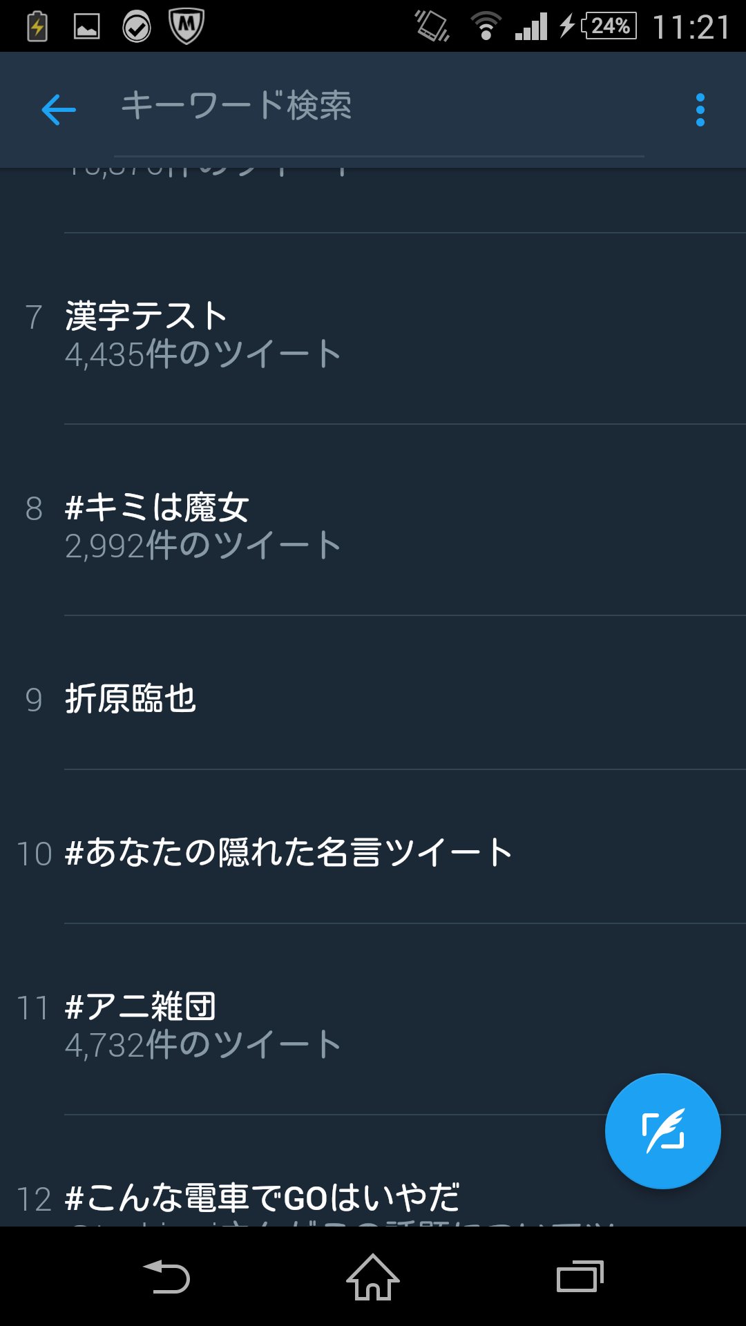 折原臨也と Twitter Search Twitter