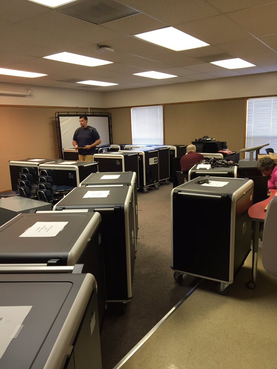 GraniteEdTech's tweet image. Behind the scenes: What it takes to get Chromebooks ready for schools. #edtech #edtechgsd #workworkwork