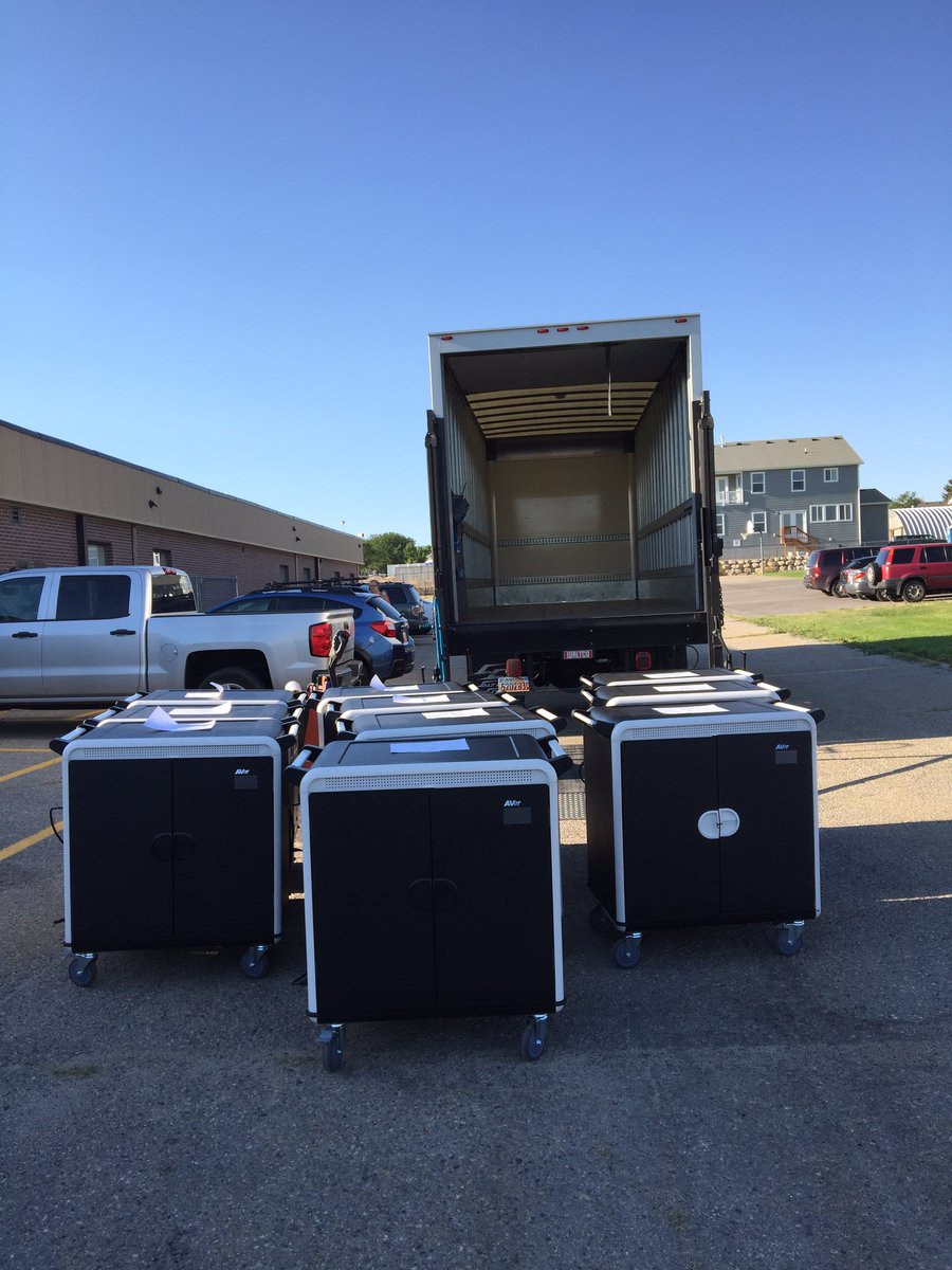 GraniteEdTech's tweet image. Behind the scenes: What it takes to get Chromebooks ready for schools. #edtech #edtechgsd #workworkwork