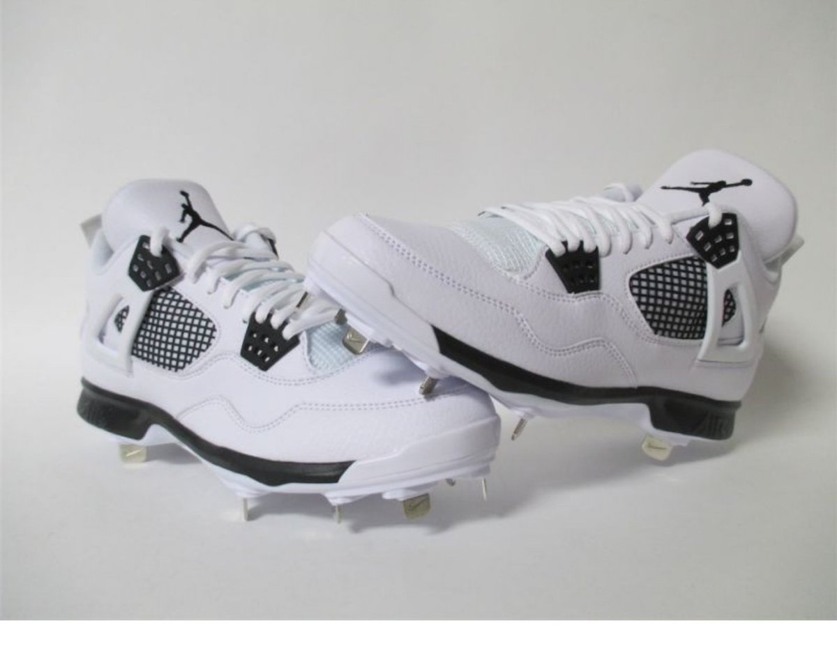 jordan 4 baseball cleats metal