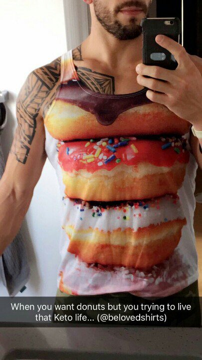 RedRoomStudio's tweet photo. Yo I need this tank top. #donuts https://t.co/MGI5cLizls