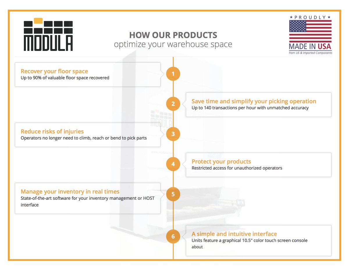 ModulaUS's tweet image. See how our products optimize your storage &amp;amp; picking operations #iwannabeonIMTStv #IMTS @IMTS_2016 #verticalstorage