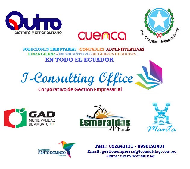 iconsultin's tweet image. #DECLARACIONESIMPUESTOS #ANEXOSSRI #ADMINISTRACIONNOMINA #GESTIONEMPRESARIAL #MACROSEXCEL
iconsulting.com.ec