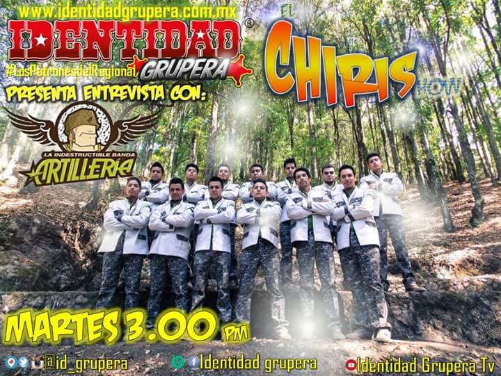 idgruperaofi's tweet photo. Hoy 3 pm todo el poder de la música de @puraartilleria con @SAMUEL_RADIO
No te lo pierdas!
#ElChiriShow
#LaBandaIDG https://t.co/M3bMNC0QTl